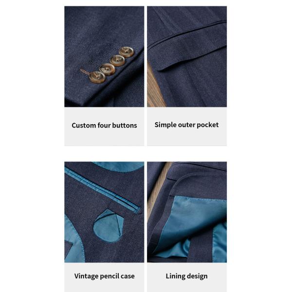 Windproof Men's Business Suit And Blazer 2 Pieces Coat Pants Formal Wedding Wear Slim Fit Custom Suit Men