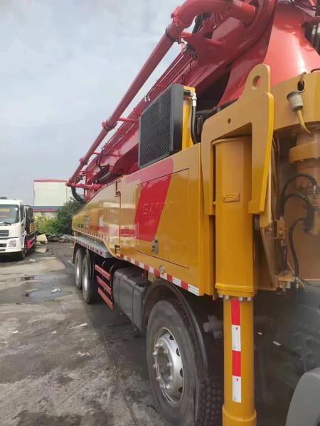 52m Shacman Refurbished Concrete Pump Truck 5 Axles High Refurbishment Standard