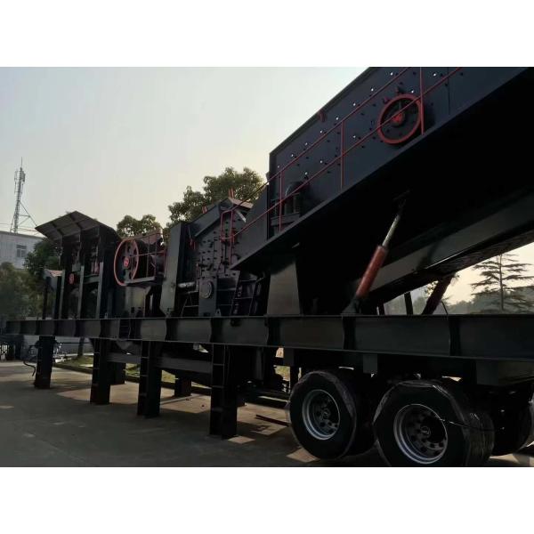 146kw Mobile Jaw Crusher Plant with Feeder and Diesel Engine 1 Year After Sales Service