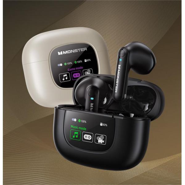 Monster XKT20 Work Time 18H Chip 6973D8 Monster TWS Earbuds Waterproof IPX4