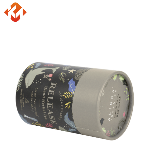 Food Grade  Round Cardboard Box Tea Gift Box Biodegradable Paper Tubes Tea Bag Packaging Box for Tea
