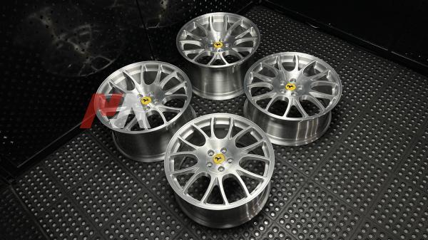 Ferrari F430 Forged Wheels Brushed Clear Finish Maining Forged RE-01