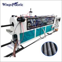 Ligne d'extrusion de tuyau ridée par PE de spirale de machine de fabrication de tuyau de PVC de LDPE de HDPE