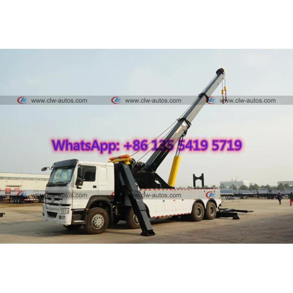 HOWO 8X4 371HP 420HP camión de auxilio Tow Truck de la rotación de 360 grados