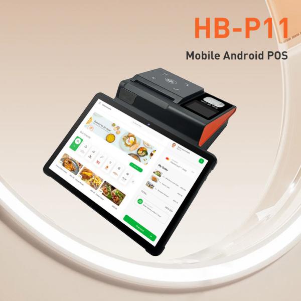 リチウムバッテリー付きコンパクトカスタマイズ可能なデスクトップPOS Android 13 2GB RAM 16GB ROM