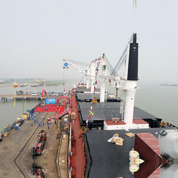 200 Ton Deck Davit Marine Hydraulic Crane For Harour 50m Height