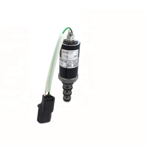 Factory Supply SK120-5 SK200-5 Excavator Hydraulic Pump Solenoid Valve SKX5P-17-212 KDRDE5K-20/30C12A-111 -101