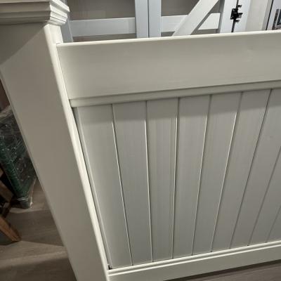 Easy Install PVC 6 Ft White Vinyl Privacy Fence Waterproof UV Resistant