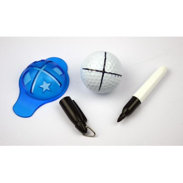 golf oil pen was used for ball liner marker