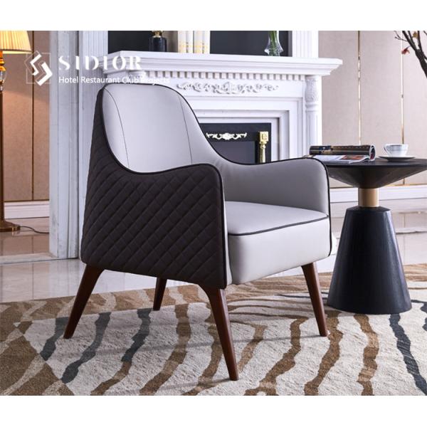 Comfortable Leather Chair, Leather Upholstered Chair, Leather Easy Chair, High Density Foam, PU Leather Upholstery