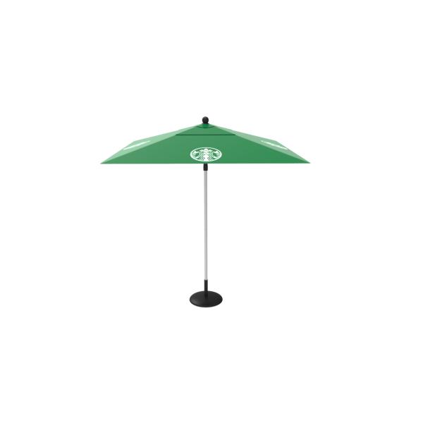 Outdoor Folded Advertising Beach Umbrellas Custom Printed Stainless Steel Pole