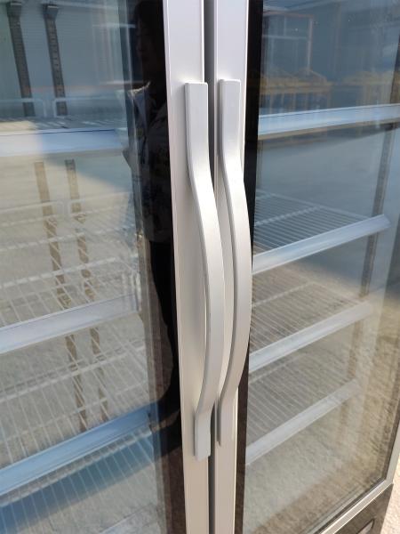 Long Lasting Refrigeration Upright Glass Door Freezer Air Passage Design