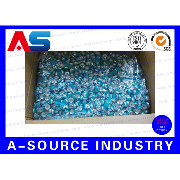 крышки 20mm пластичные алюминиевые слегка ударяют с логоса выгравированного крышкой изготовленного на заказ с затворами пробирок