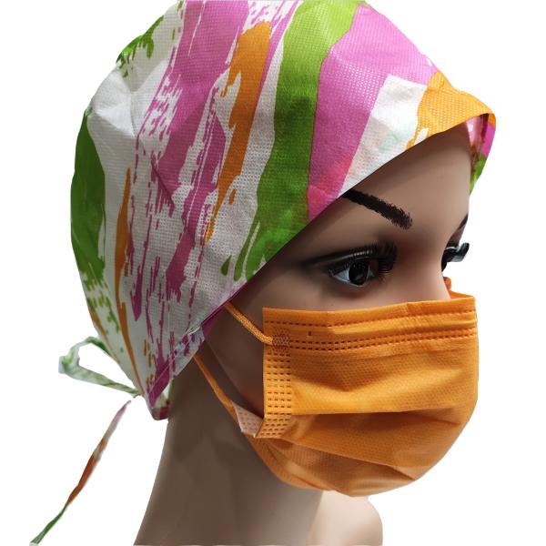 High saturation pure color protective disposable earloop 3-ply nonwoven face mask