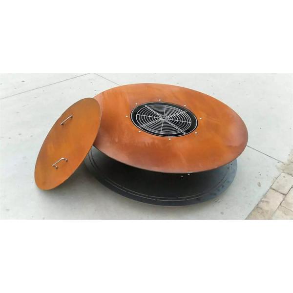 Многофункциональная нул таблиц держателя древесины хранения швырка Corten ямы огня стальных