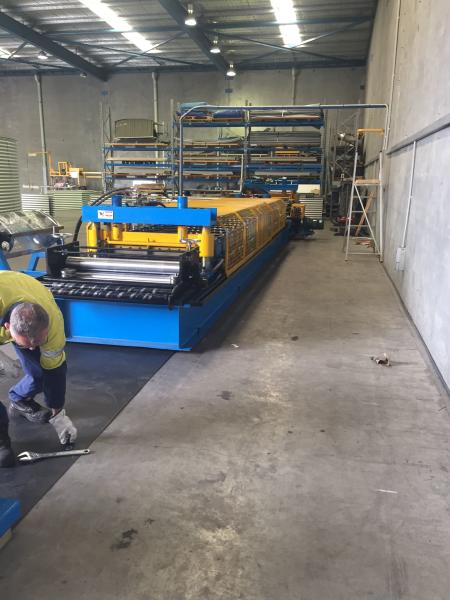 Heavy Duty Storage Rack Metal Roll Forming Equipment 8-15 M / Min For Warehouse