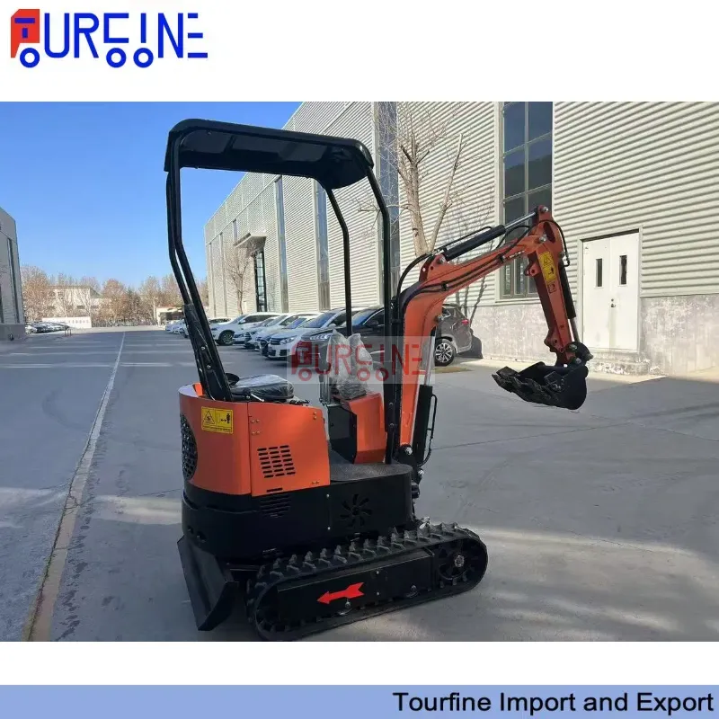 1 Ton 0.017cbm Mini Excavator Machine with Retractable Tracks for Construction