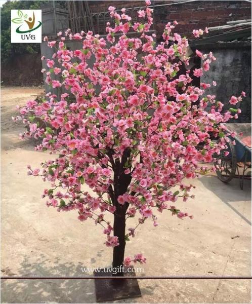 UVG table centerpieces pink peach blossom small artificial tree for wedding photograph background decoration CHR158