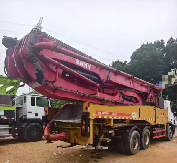 Used 2019 Sany 49M Concrete Pump Truck High Efficiency Heavy Equipment
