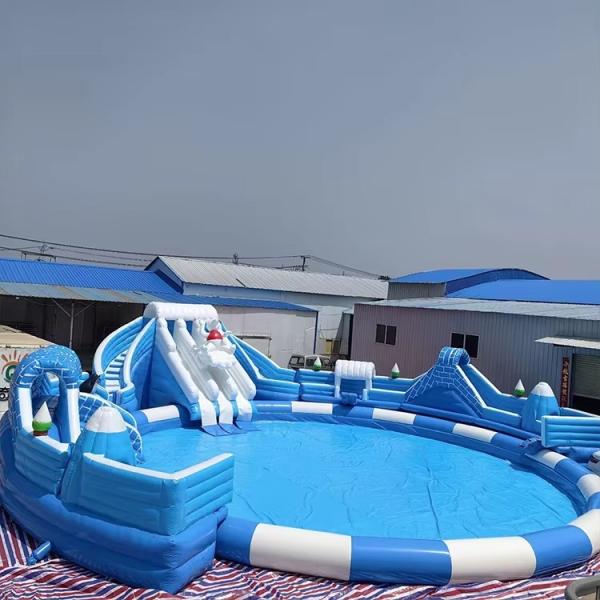 20m Diameter Inflatable Water Slide with 1100KG Weight for 4-8 Age Range