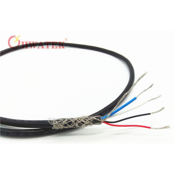 UL2517 5Cx10AWG+W Tinned Copper Stranded Industrial Flexible Cable with PVC Insulation and Jacket for 300V 105℃ Applications