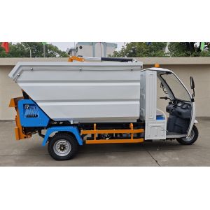 Camión de recogida de residuos eléctricos de energía eléctrica de tres ruedas