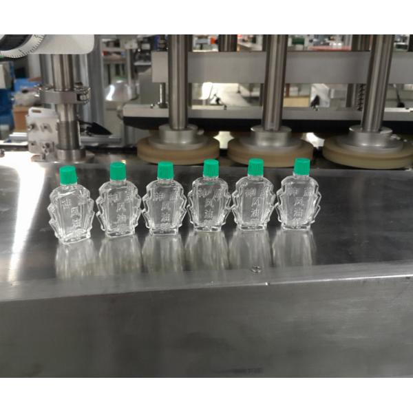 Máquina de tapa de botellas de vidrio de pequeña capacidad para aceite esencial y tapa de aceite medicado
