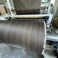 Black Wood Grain Embossed PVC Decorative Foil For MDF Cabinet Door Vacuum Membrane Press