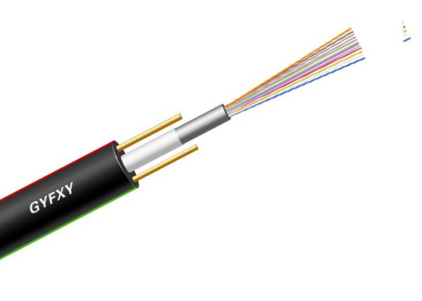 GYFXY Central Tube All Dielectric Cable With Two FRP Strength Member