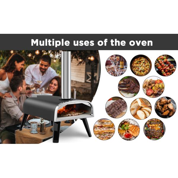Camping Firewood Stove, Cast Iron Outdoor Wood Burning Stove Portable Detachable Camp Stoves, Accessories Outdoor