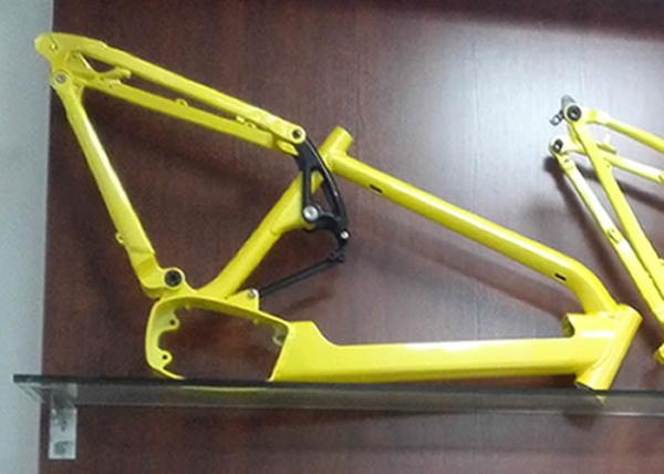 Electric Aluminum Full Suspension Frame , 27.5 Plus Motorized Bike Frame