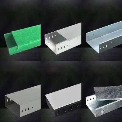 Corrosion Resistant Fireproof Cable Tray  Side Rail Height Of 25-200mm For Building Construction