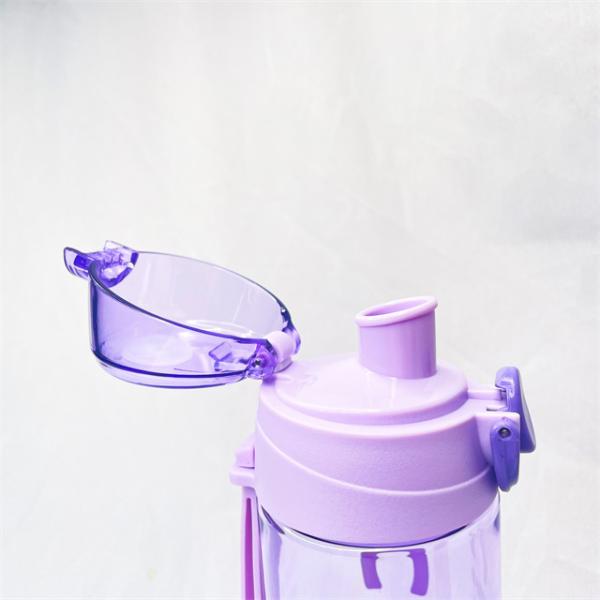 Outdoor Drinking Accessories HANDGRIP Tritan Plastic Water Bottle with Motivational Time