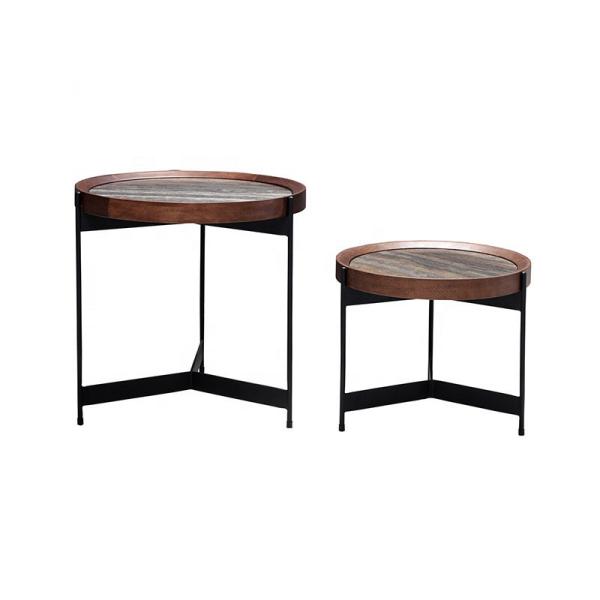 ODM Modern Living Room Center Table Artificial Marble Stainless Steel Coffee Table