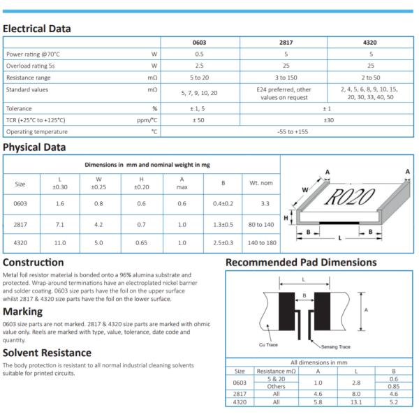 General Purpose Metal Foil Resistors , SMD 3W 0.1 Ohm Ceramic Chip Resistor