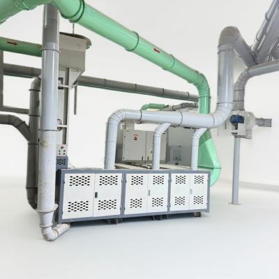 Waste cotton cleaning machine line