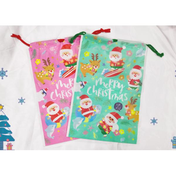Custom LDPE Rope Tote Bag / Bundle Mouth Gift Packing Bag