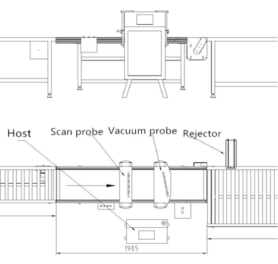60Hz Food & Beverage Inspection Systems , Full box Pressure Testing Machine