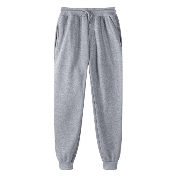 Winter Season Custom 220g Solid Color with Fur Sweatpants Unisex Leisure Sports