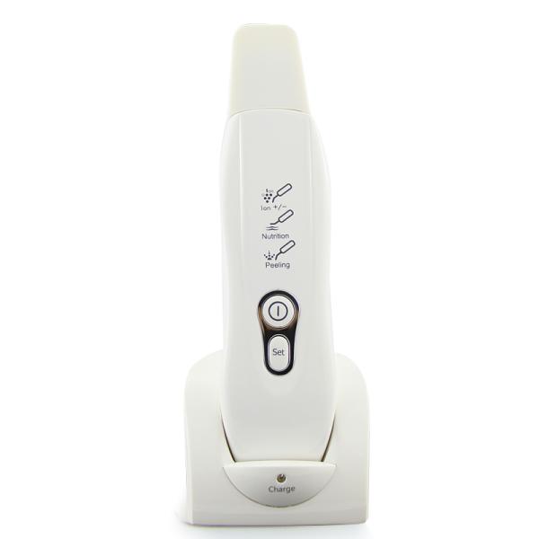 Rechargeable Ultrasonic Ion Skin Scrubber Remove Wrinkle Long Life Span