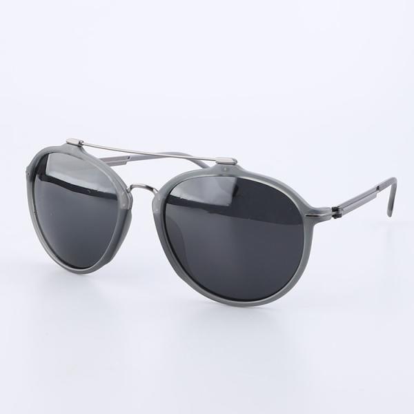 Sun Rays Blocking Double Bridges Metal Polarized Sunglasses