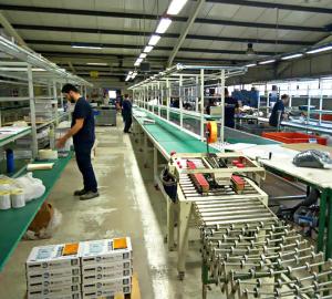 Customized Frame Width Modular Roller Conveyor Line for Mixed-Model Production