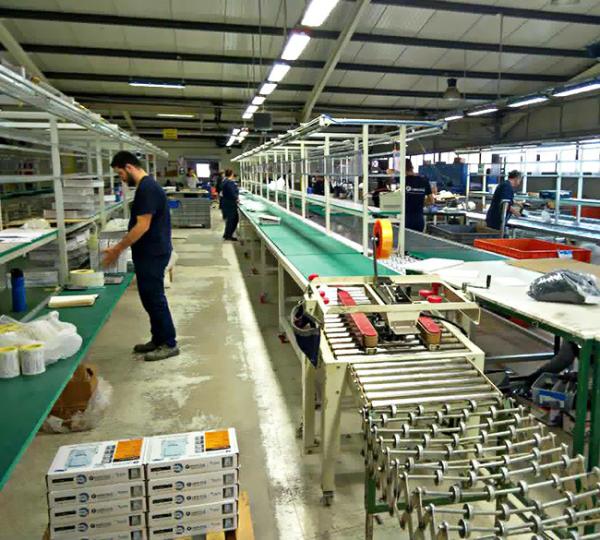 Customized Frame Width Modular Roller Conveyor Line for Mixed-Model Production 400 mm Drum Width