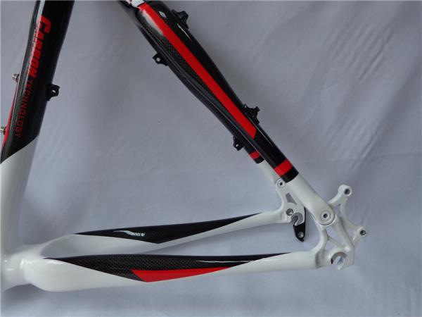 Carbon MTB Frame 26er 17/19/21 Mountain Bicycle/Bike Frame Red&White MB-NT102