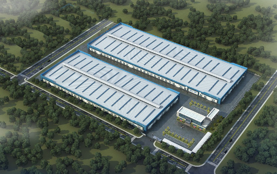 Customized Design Large Span Prefabricated Prefab Galvanized Metal Steel Structure Frame Sandwich Panel Factory Workshop