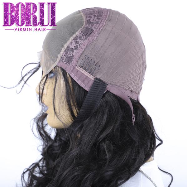Hand Made Customized Hairline Wigs 250% Density Body Wave Lace Wig With Baby Hair