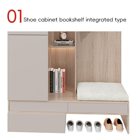 Книжный шкаф для обуви с дизайном лампового ремня