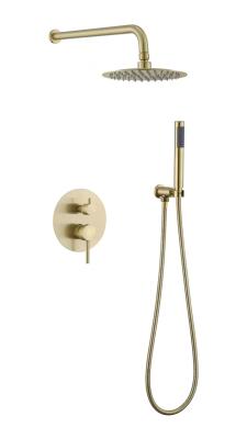 0.4MPA Rain Mixer Family Bathroom Shower Faucet Set With Round Head