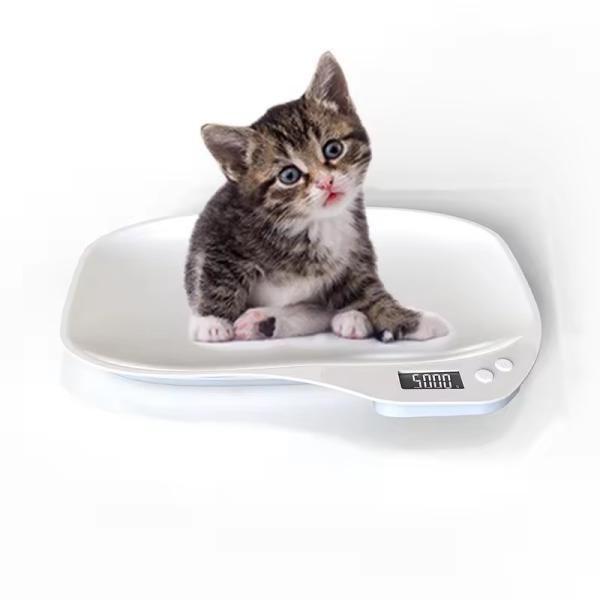 Livestock Scale Electronic Portable Precision Digital Pet Weight Scale for Puppy Rabbit Kitten Weight Loss 33lb/15kg 1g
