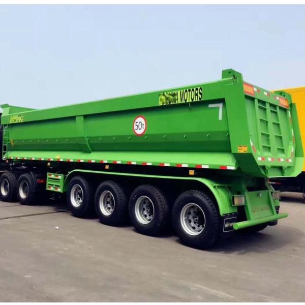 Sinotruk 3 axles 4 axles 40 cbm 60 tons tipper rear end dump car transport semi truck trailer with cargo truck body